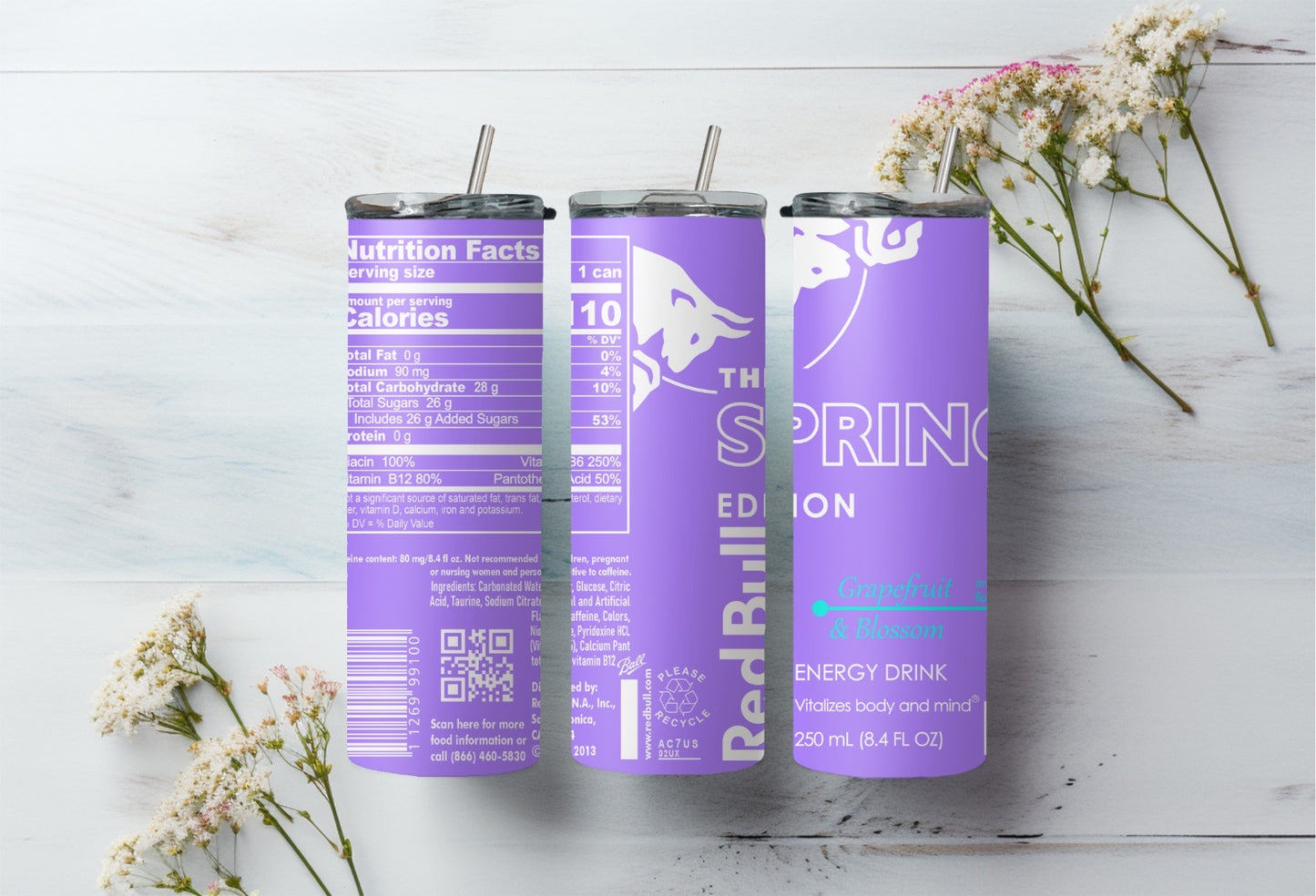 Sublimatie bekers redbull