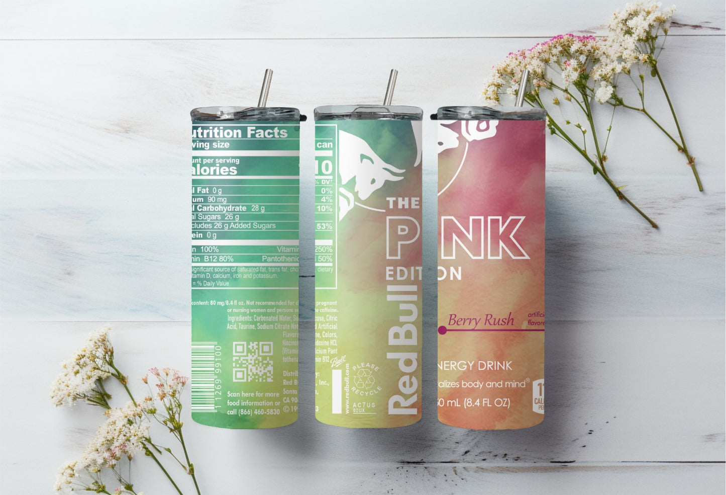 Sublimatie bekers redbull