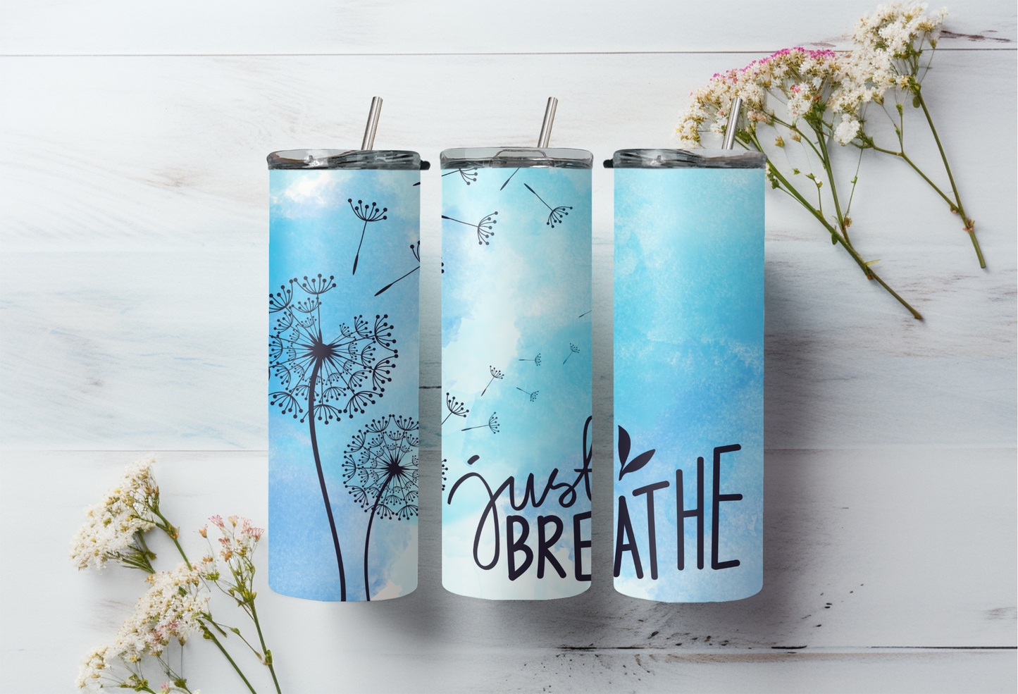 Sublimatie bekers bloemen/zomer