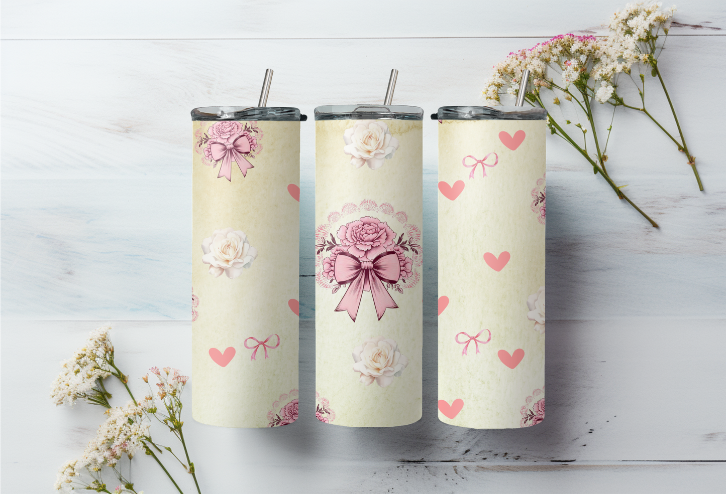 Sublimatie bekers strikjes