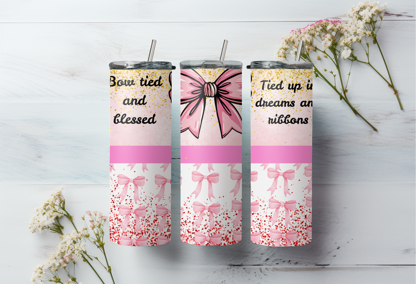 Sublimatie bekers strikjes