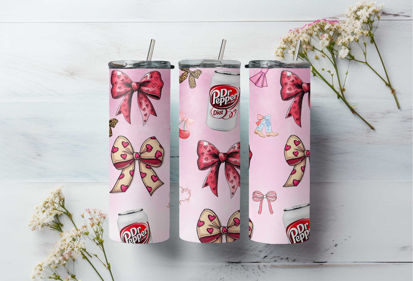 Sublimatie bekers strikjes