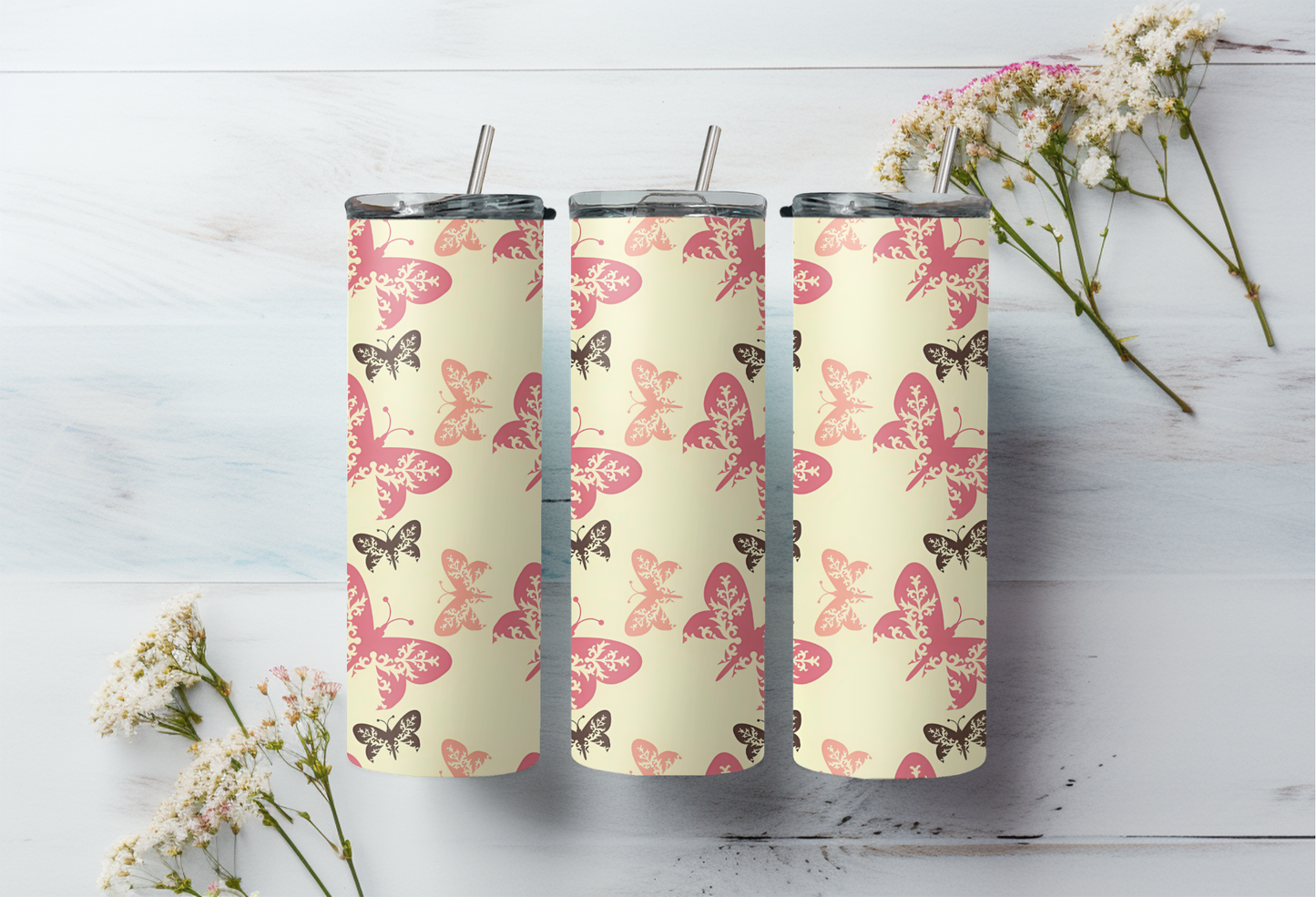 Sublimatie bekers bloemen/zomer