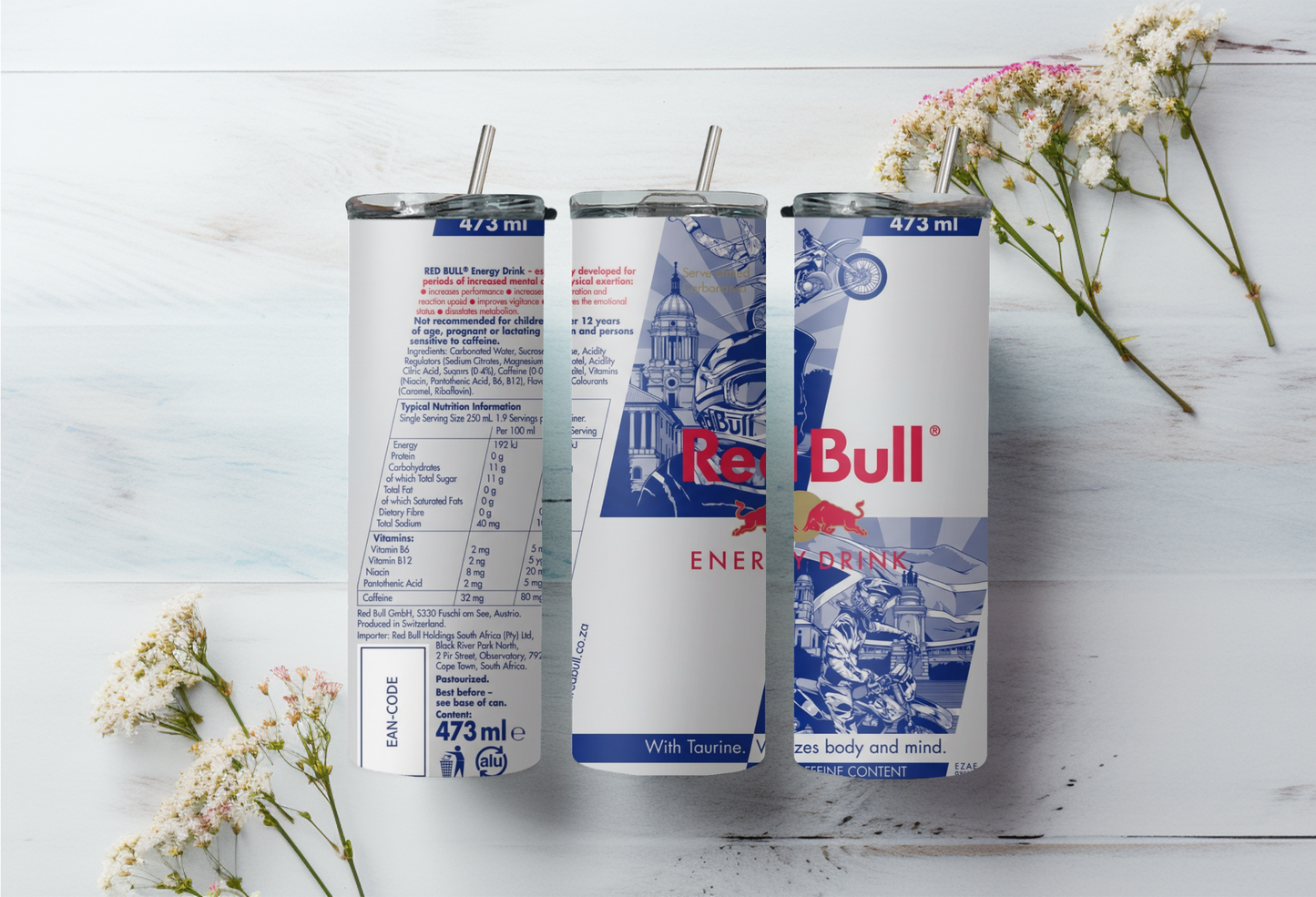 Sublimatie bekers redbull